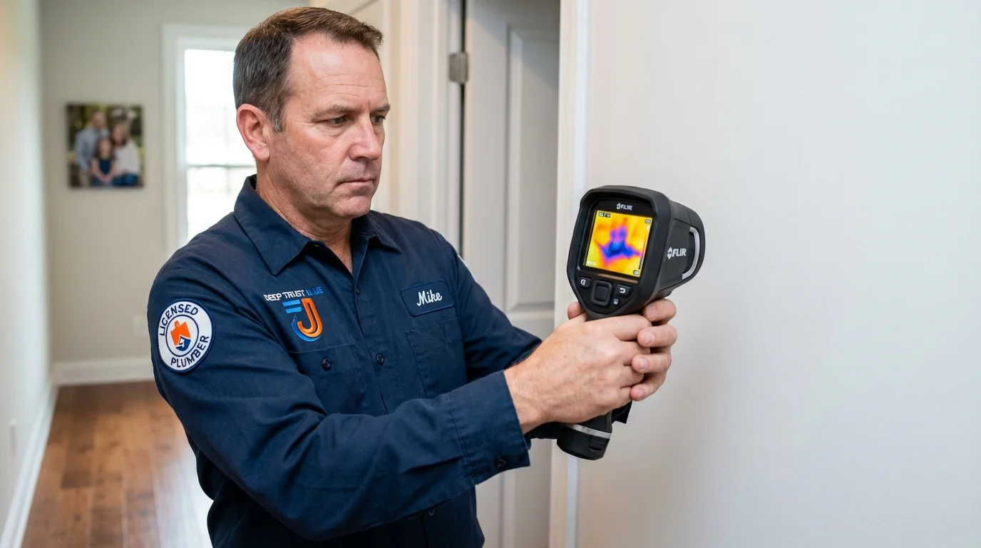Thermal imaging leak detection by Johns Plumbing LLC in Providence
